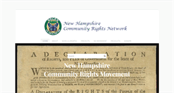 Desktop Screenshot of nhcommunityrights.org