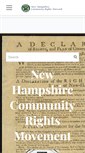 Mobile Screenshot of nhcommunityrights.org