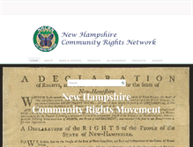 Tablet Screenshot of nhcommunityrights.org